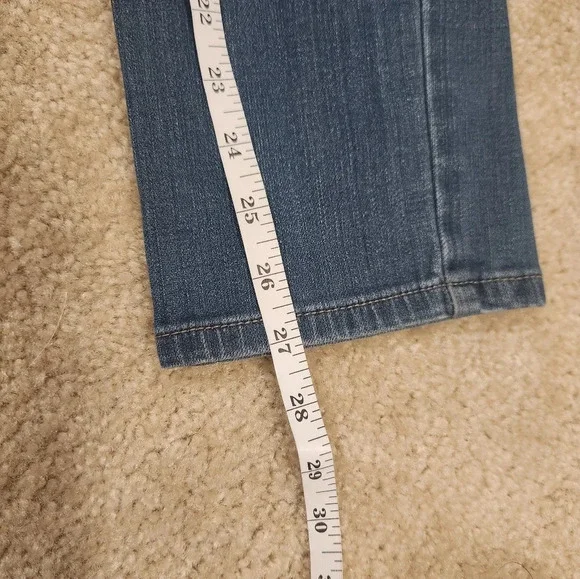 Womens Medium Wash Levi's 510 Skinny Straight Leg Jeans Size 28" Waist #C52 - Picture 2 of 7